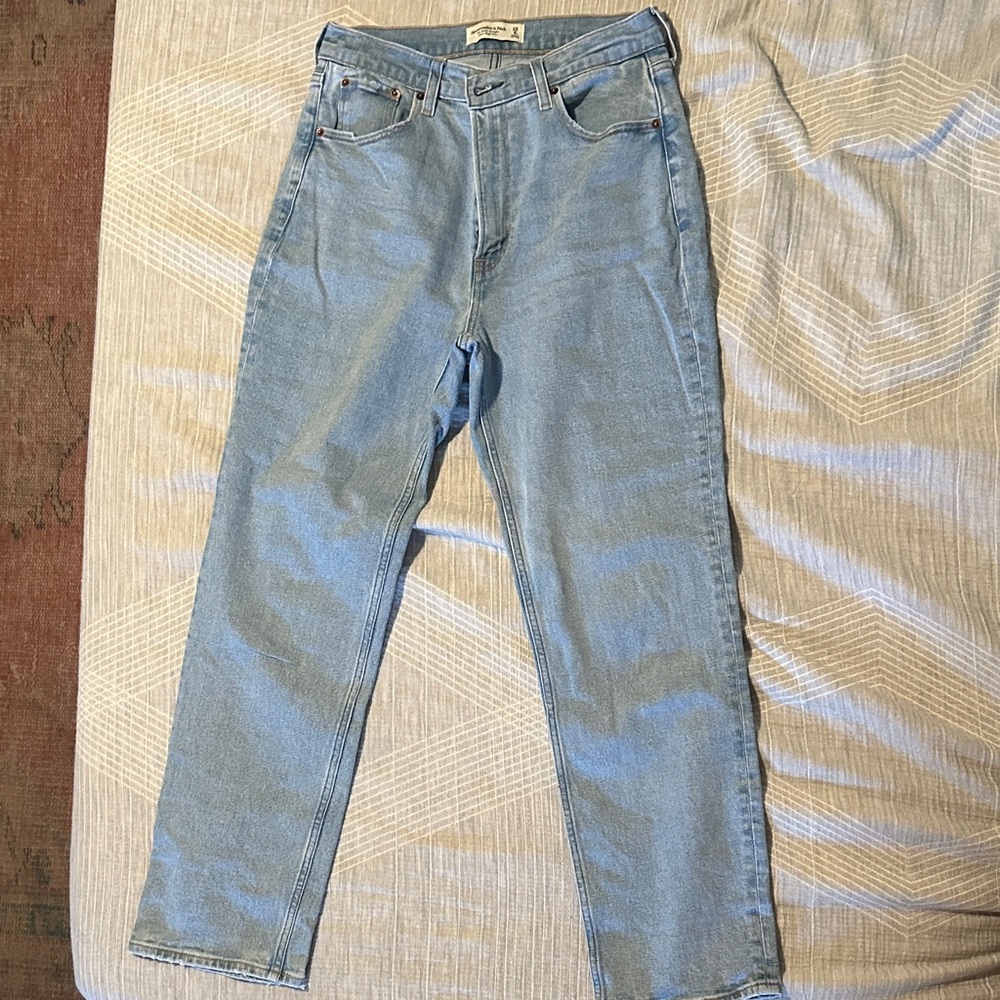 Abercrombie & Fitch Light Blue Ankle Jeans